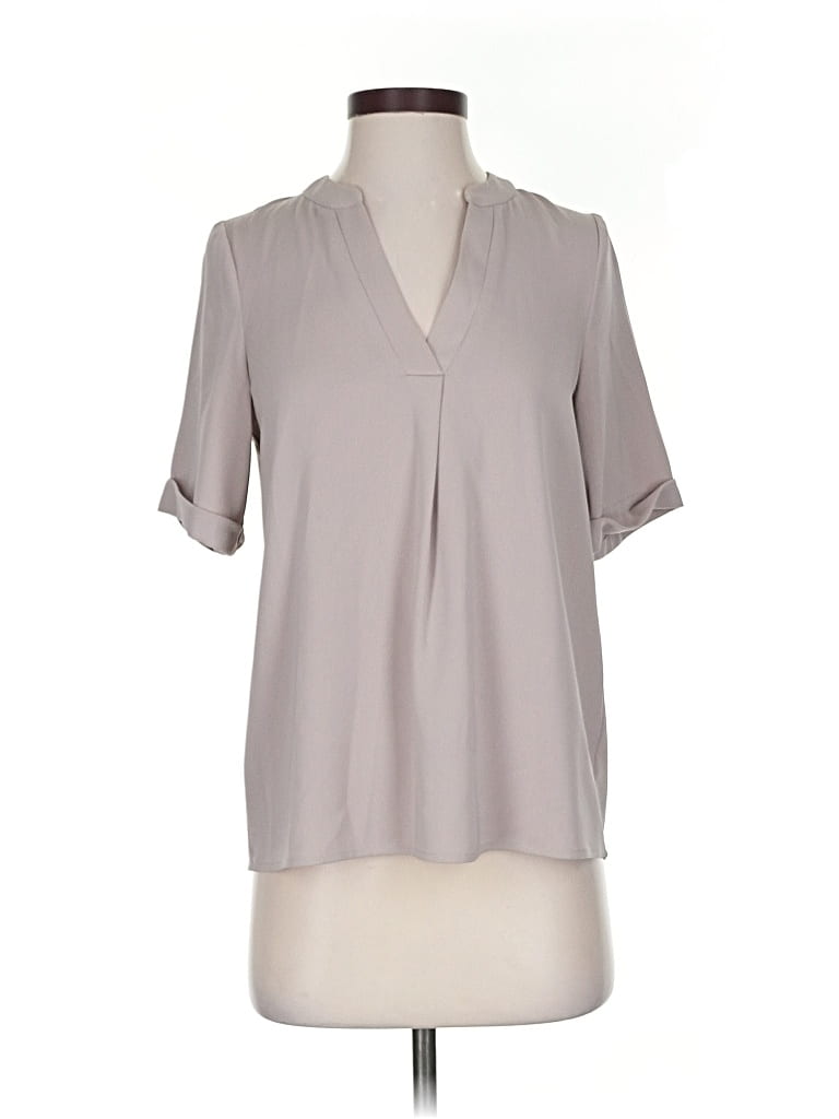 Pre-owned Jade Short Sleeve Turtleneck In Gray