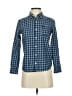 Abercrombie Checkered-gingham Blue Long Sleeve Button-Down Shirt Size 9 - 10 - photo 1