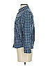 Abercrombie Checkered-gingham Blue Long Sleeve Button-Down Shirt Size 9 - 10 - photo 5