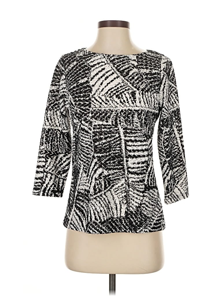 Pre-owned Ruby Rd. 3/4 Sleeve T-shirt In Silver