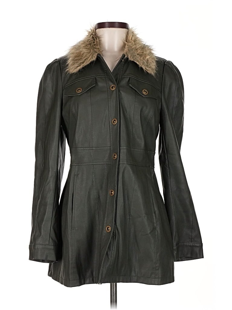 Pre-owned Maeve By Anthropologie Coat In Green
