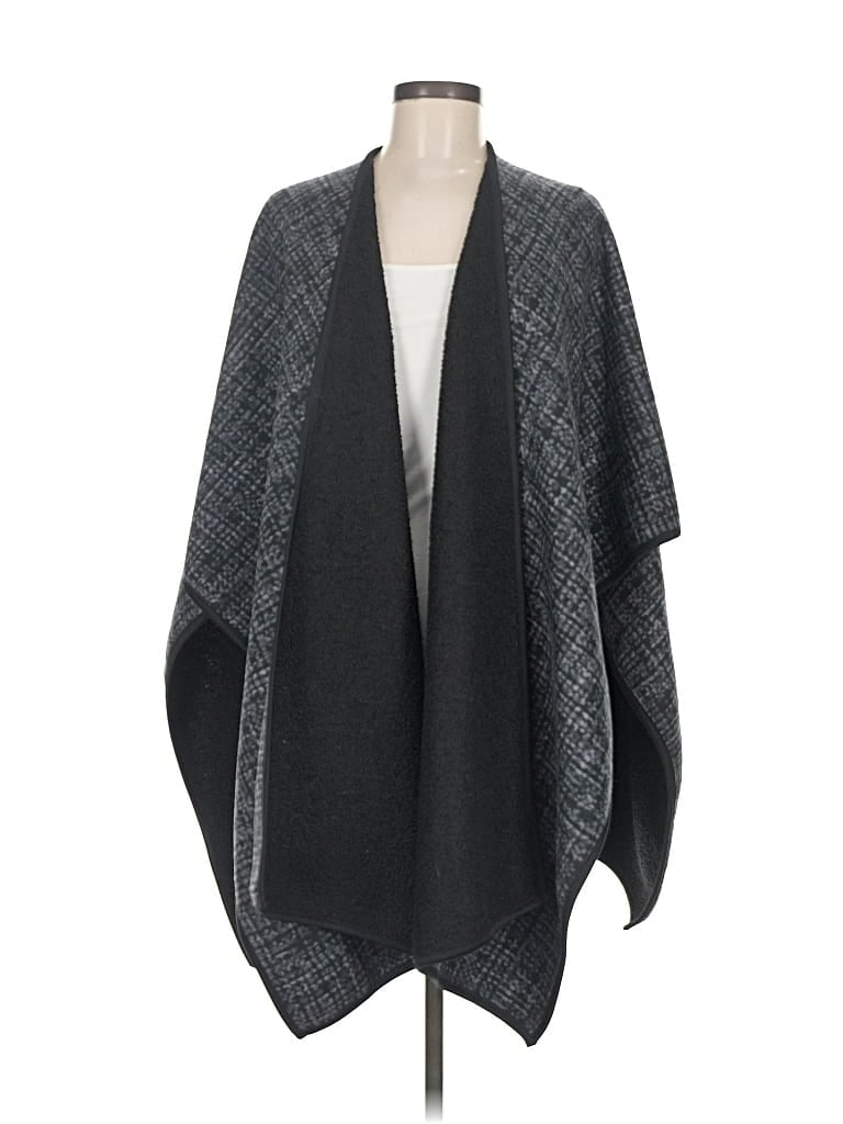 Pre-owned Ike Behar Poncho In Black