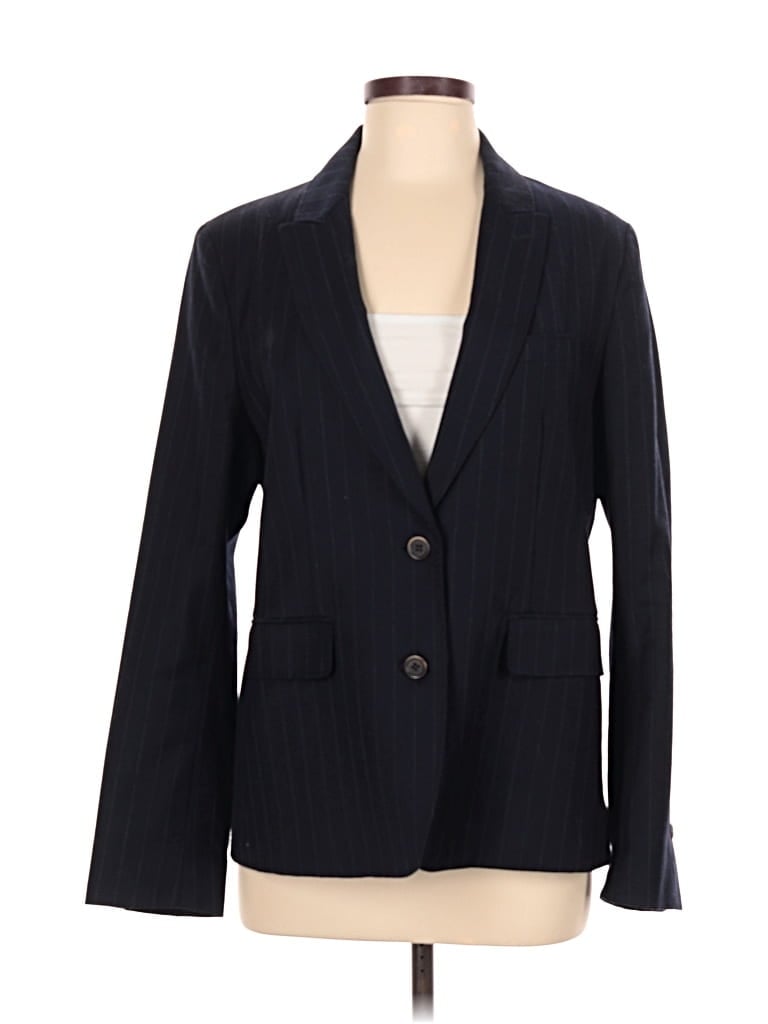 Pre-owned Ines De La Fressange For Uniqlo Wool Blazer Jacket In Blue
