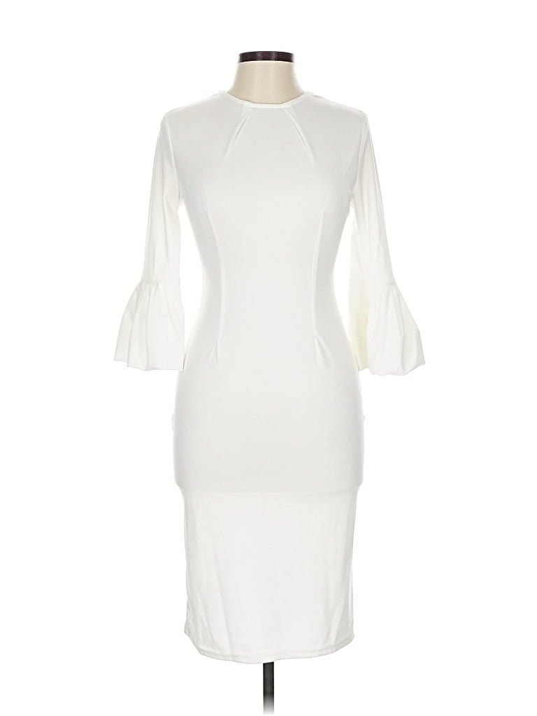 Pre-owned Shein Cocktail Dress In White