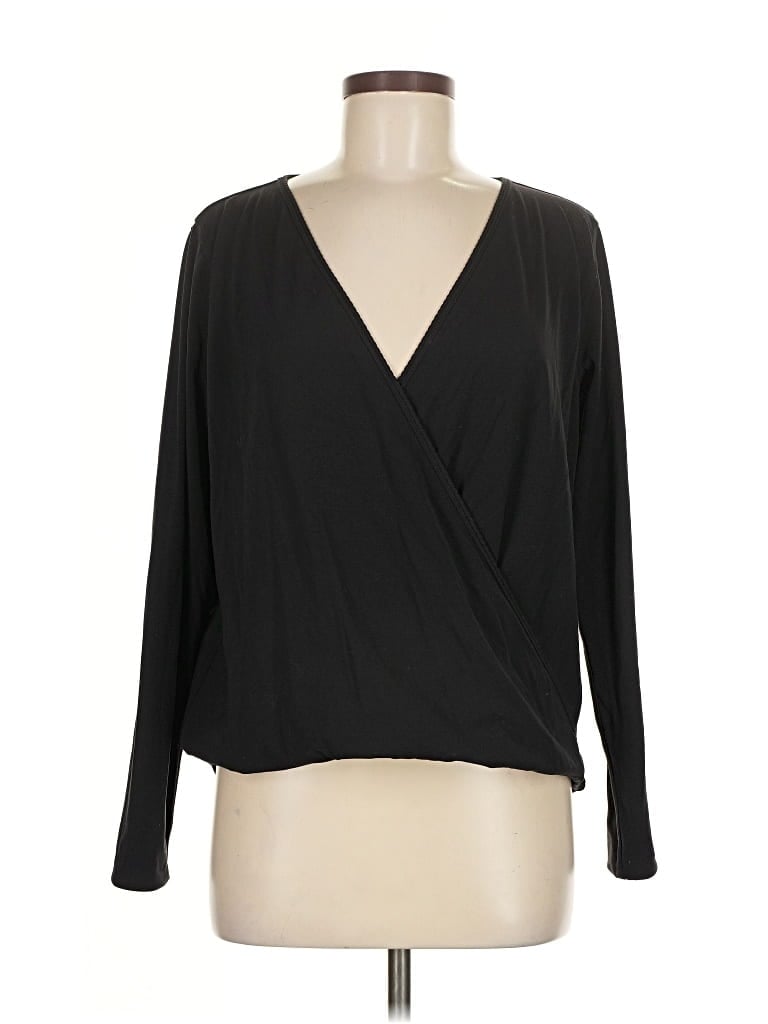 Pre-owned Lululemon Athletica Long Sleeve Blouse In Black