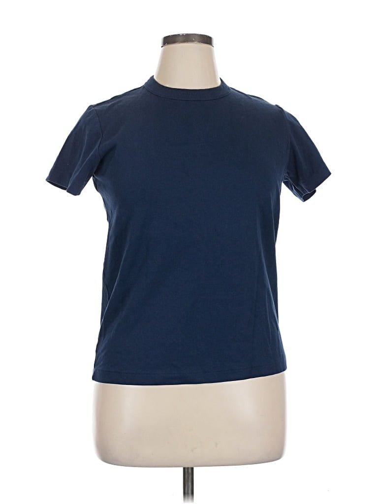 Pre-owned Uniqlo U Short Sleeve T-shirt In Blue
