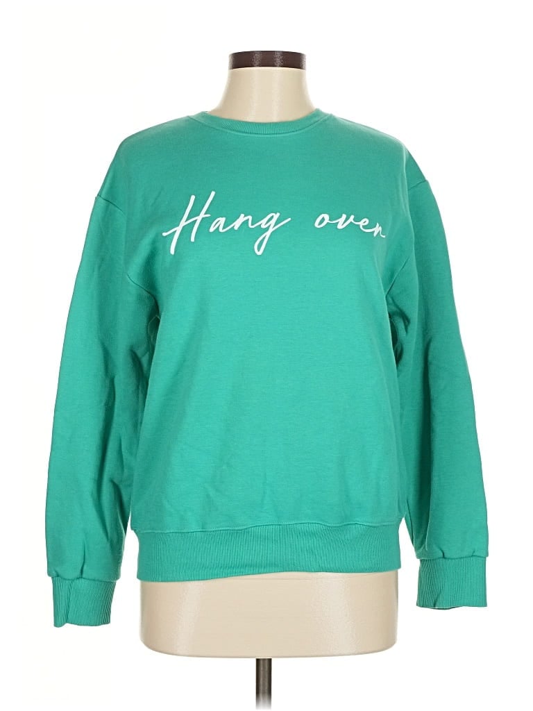 Pre-owned Assorted Brands Sweatshirt In Green