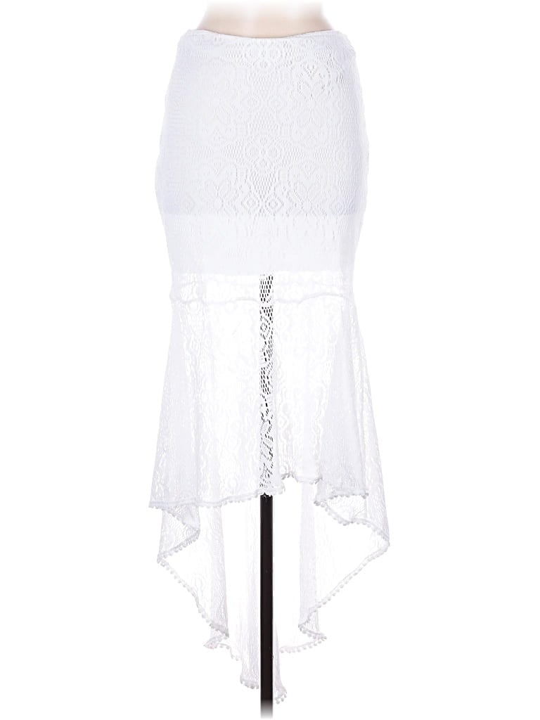 Pre-owned Unbranded Formal Skirt In White