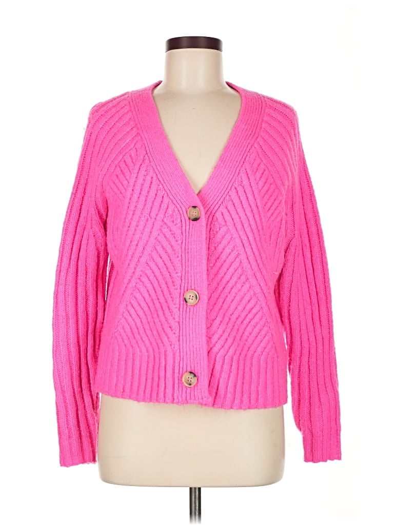 Pre-owned Aqua Cardigan Sweater In Pink