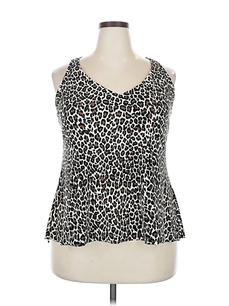 Pre-owned Aqua Green Tank Top Black Halter Neckline Tops