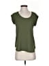 J.Crew 100% Polyester Green Short Sleeve Top Size 00 - photo 1
