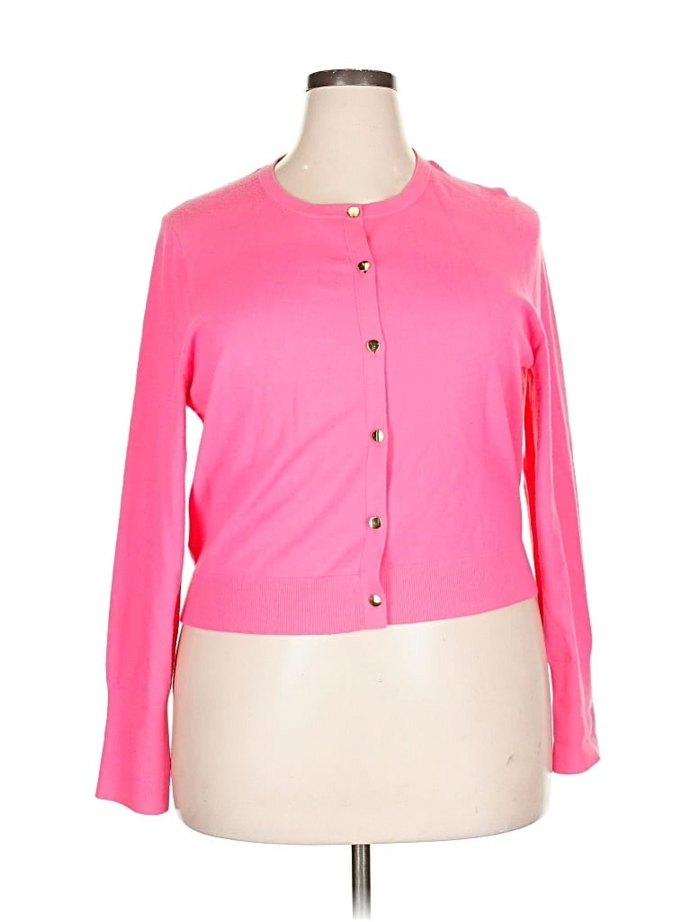 Pre-owned Ann Taylor Loft Cardigan Sweater In Pink