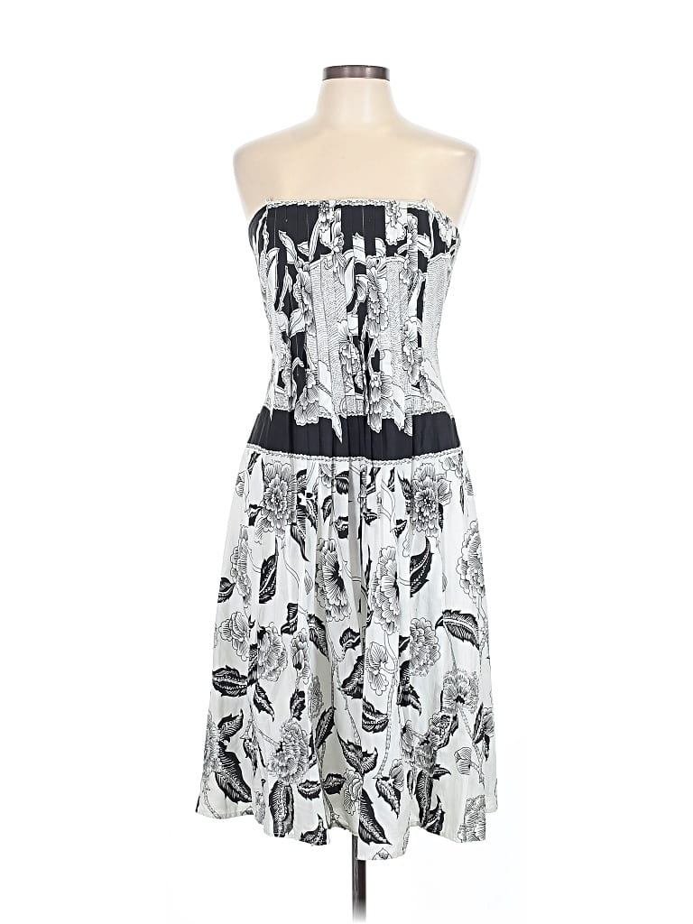 Pre-owned Laundry By Shelli Segal Cocktail Dress In Silver