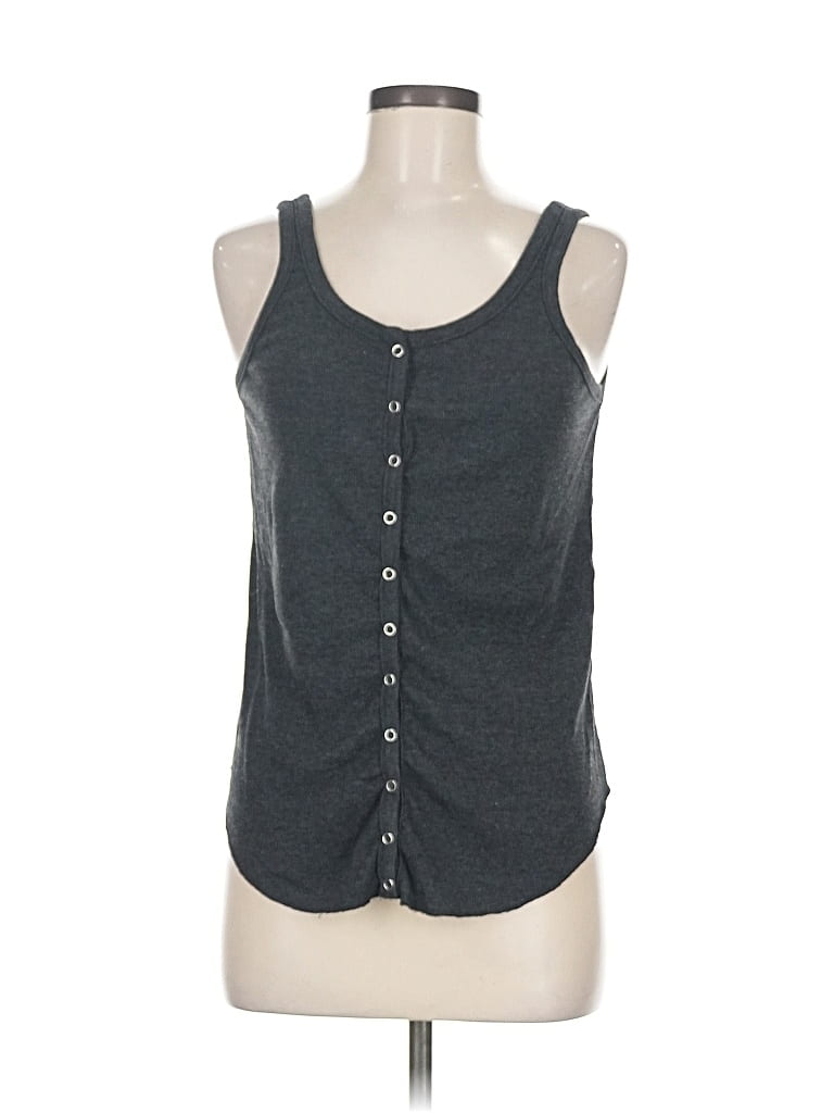 Pre-owned Chaser Sleeveless Top Gray Scoop Neck Tops