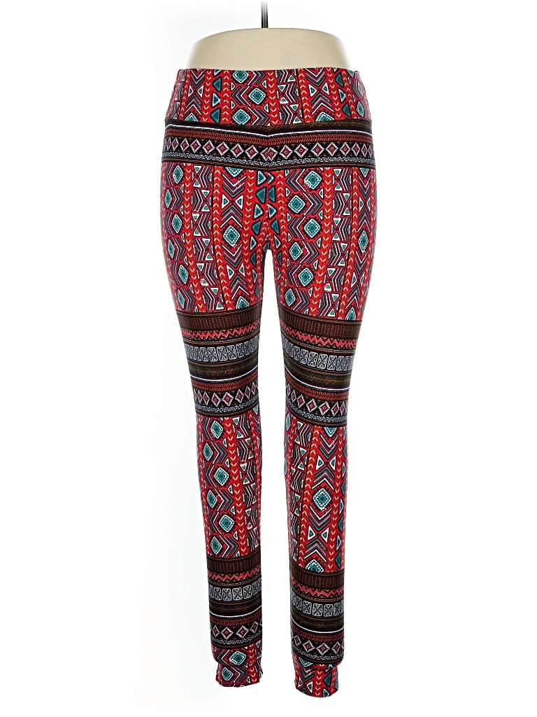 Pre-owned Lularoe Leggings In Red