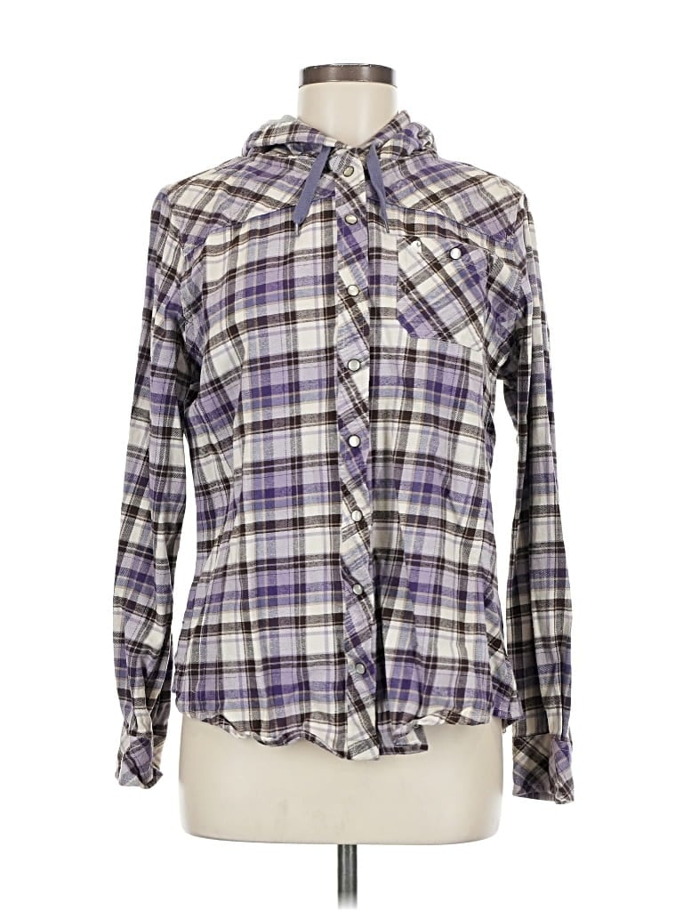 Pre-owned Carhartt Long Sleeve Button Down Shirt In Purple