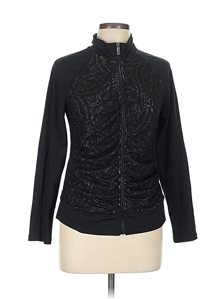 Pre-owned Bebe Track Jacket In Black