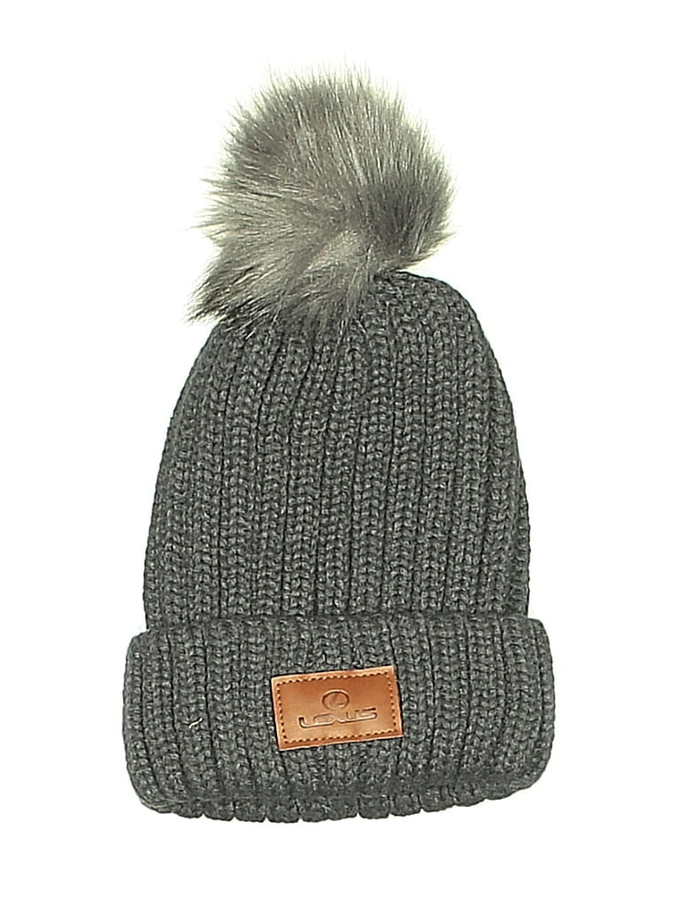 Pre-owned Assorted Brands Beanie Hat In Gray
