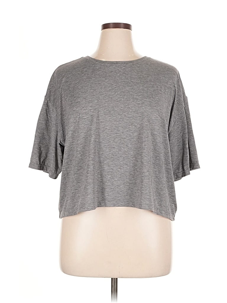 GAP FIT Pre-owned Short Sleeve T-shirt In Gray