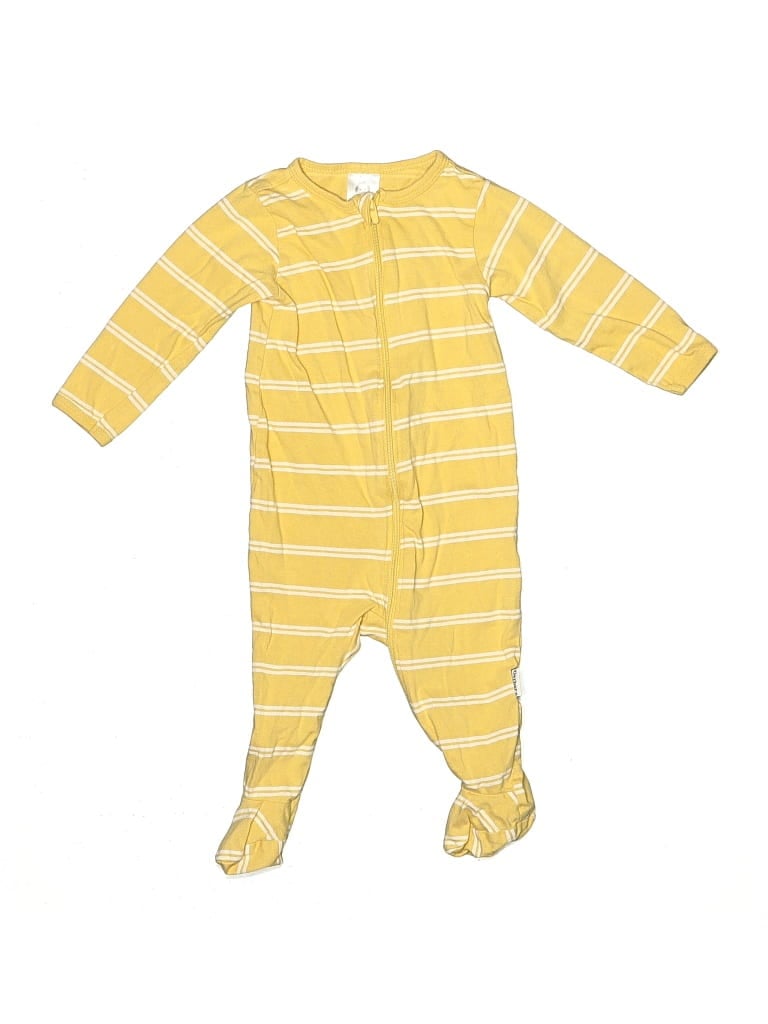 Pre-owned Gerber Babies' Long Sleeve Onesie In Yellow