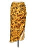 Buddy Love 100% Polyester Animal Print Yellow Casual Skirt Size M - photo 1