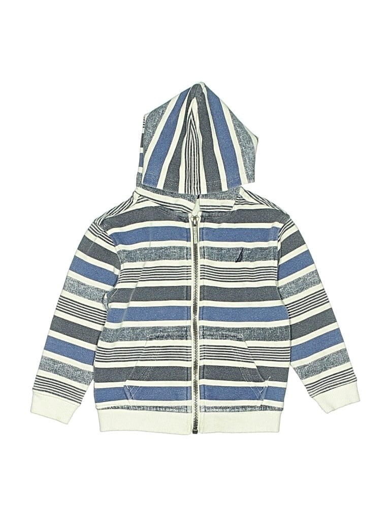 Pre-owned Nautica Kids' Zip Up Hoodie In Blue