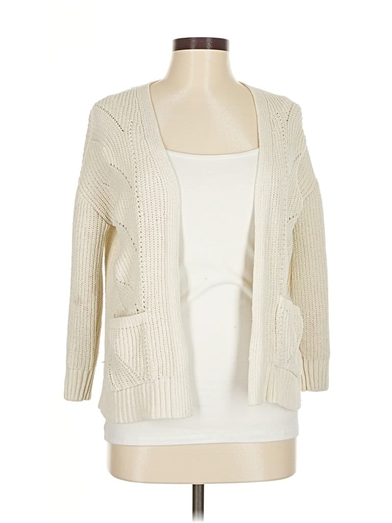 Pre-owned Love Ellie Cardigan Sweater In White