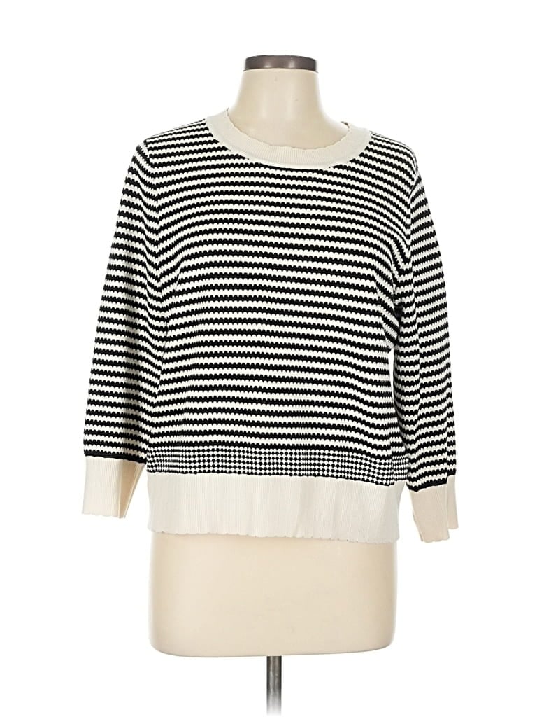 Pre-owned Adrianna Papell Pullover Sweater In White