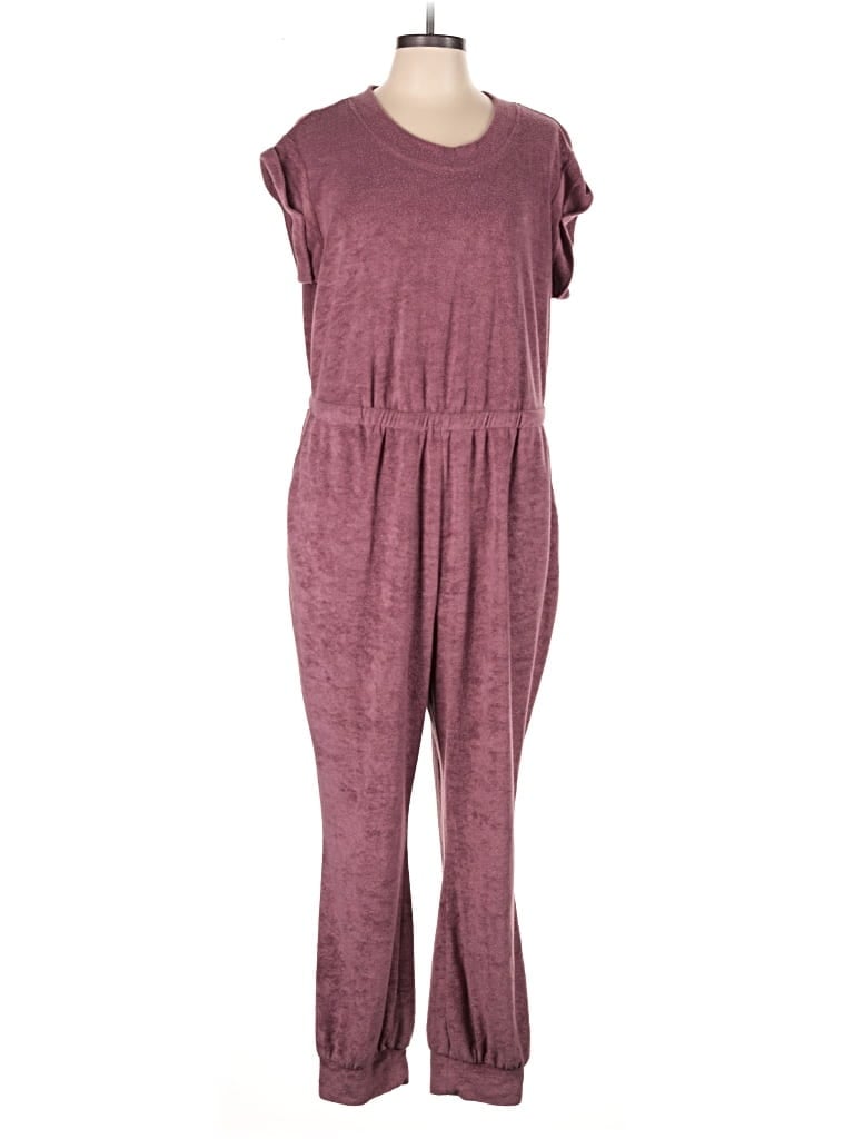 Pre-owned Abercrombie & Fitch Jumpsuit In Burgundy