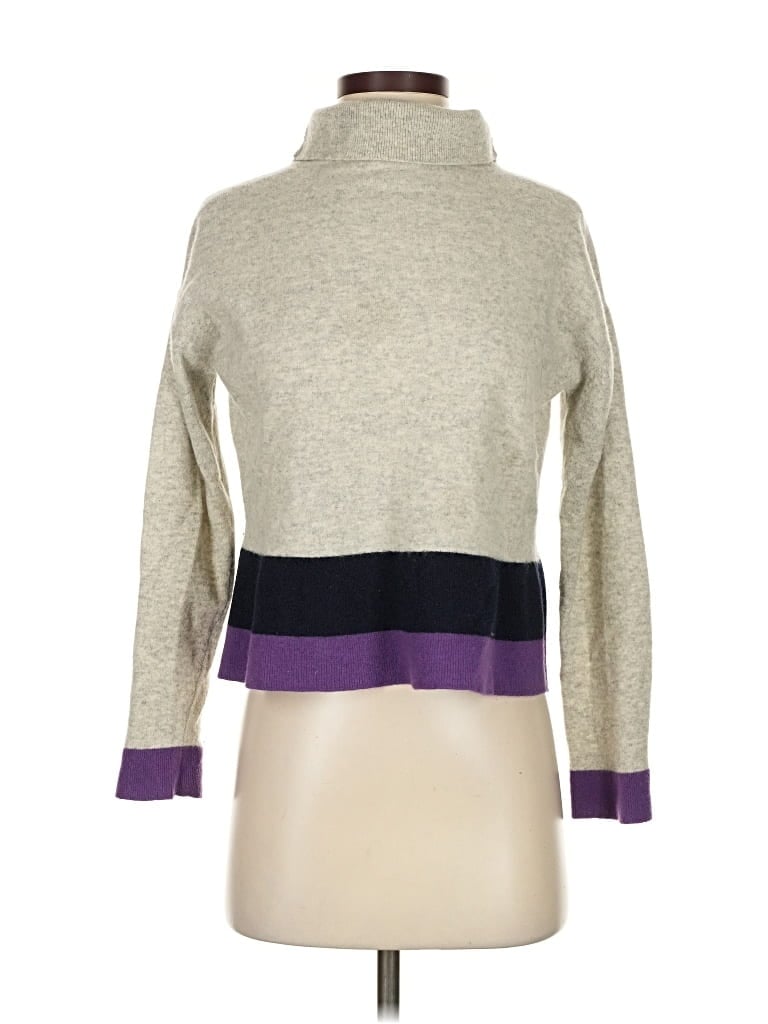 Pre-owned Unbranded Turtleneck Sweater In Gray