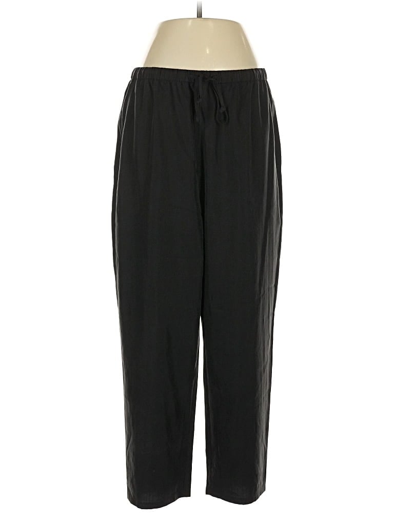 Pre-owned Eileen Fisher Casual Pants In Black