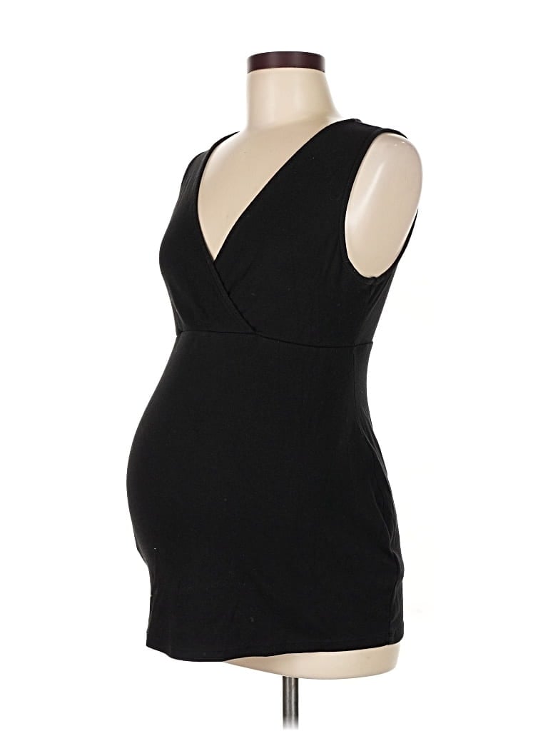Pre-owned Gap - Maternity Sleeveless Top Black Plunge Neckline Tops