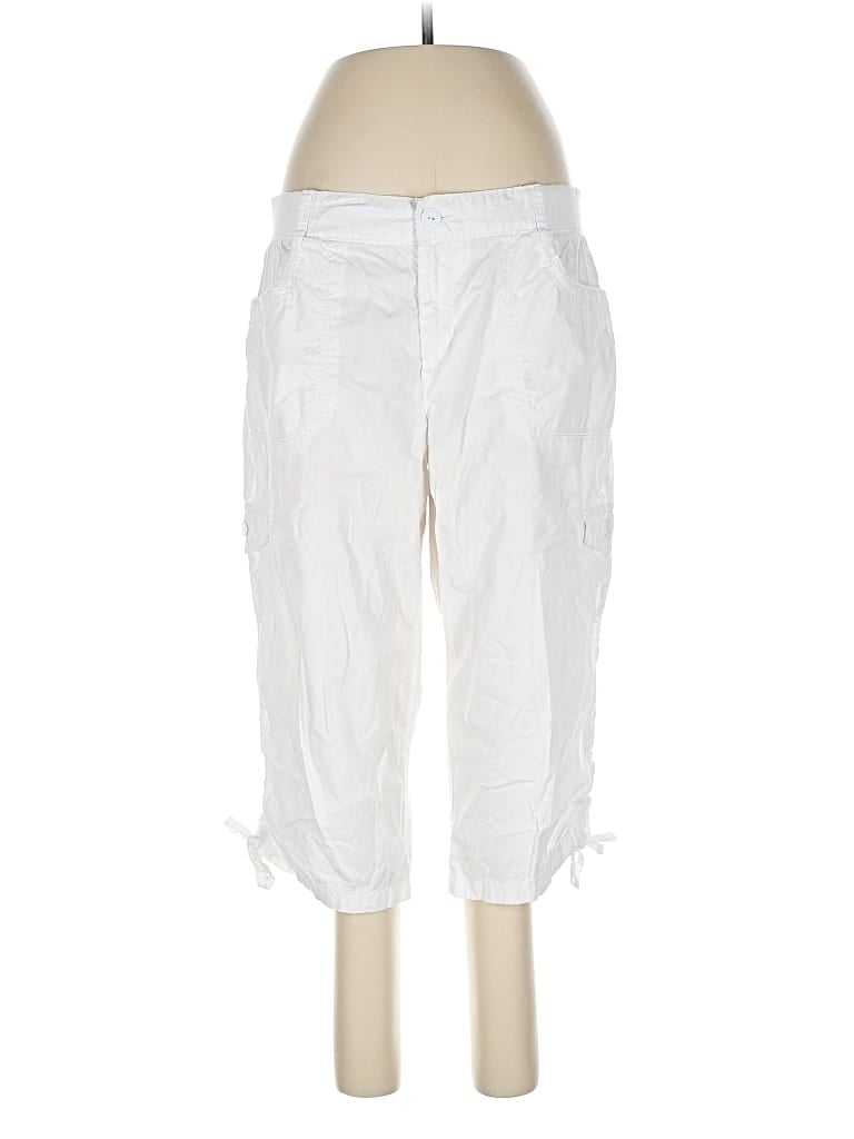 Pre-owned Gloria Vanderbilt Cargo Pants In White