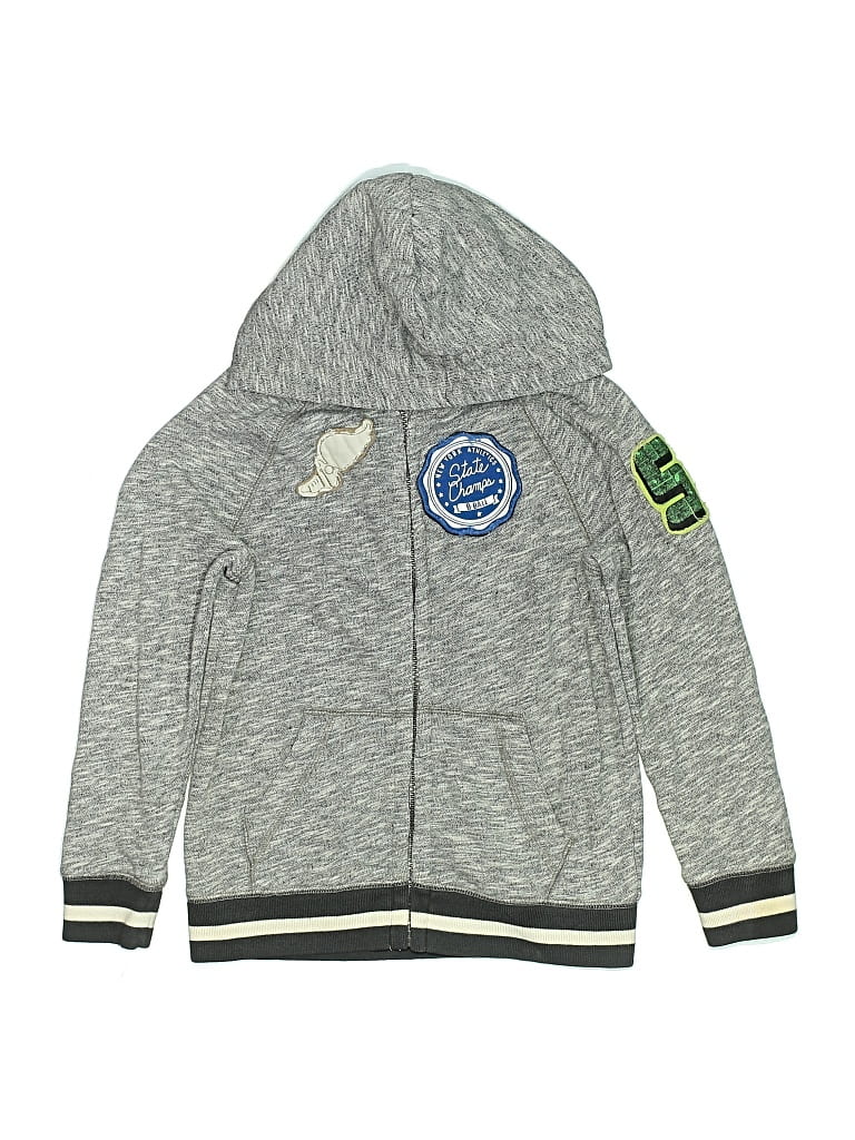 Pre-owned Cat & Jack Kids' Zip Up Hoodie In Gray