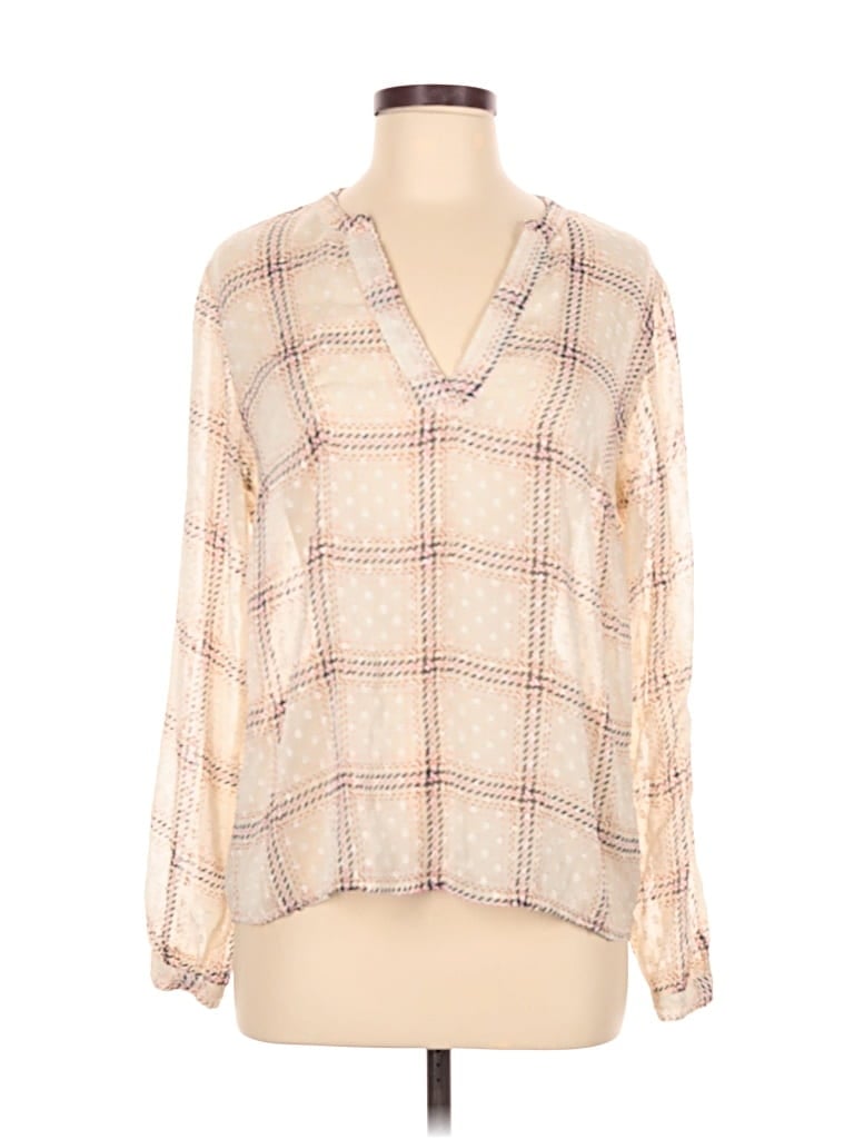 Pre-owned A New Day Long Sleeve Blouse In White