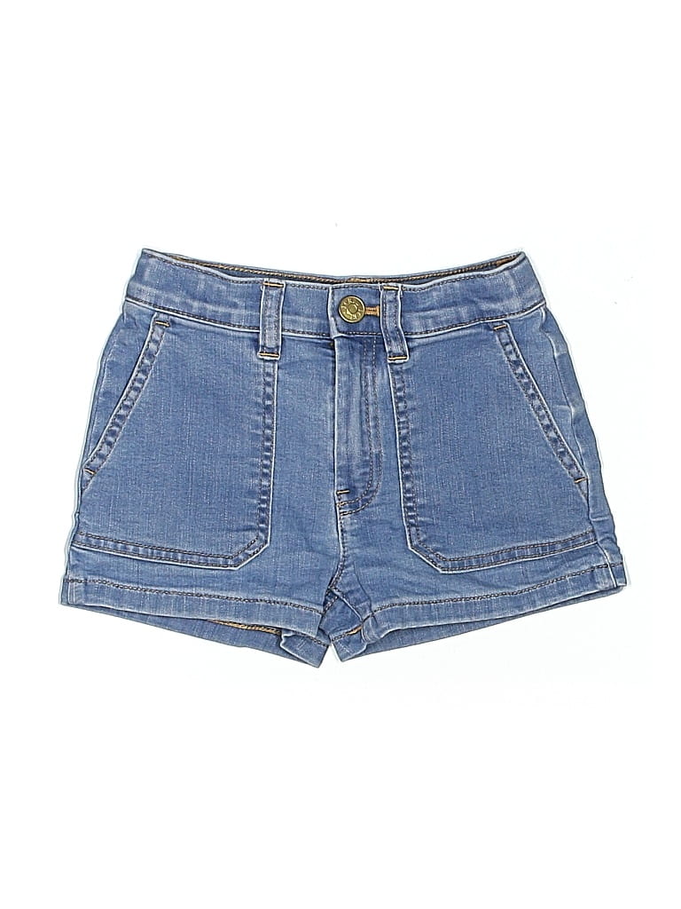 Pre-owned Crewcuts Kids' Denim Shorts In Blue