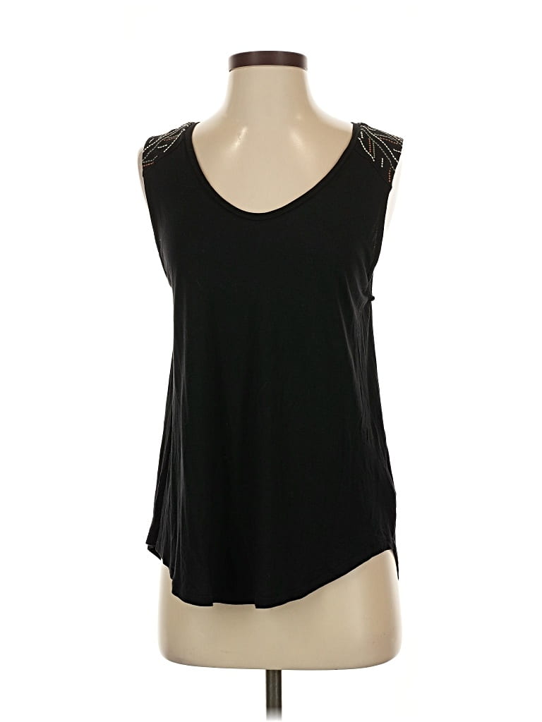 Pre-owned Old Navy Sleeveless Top Black Scoop Neck Tops