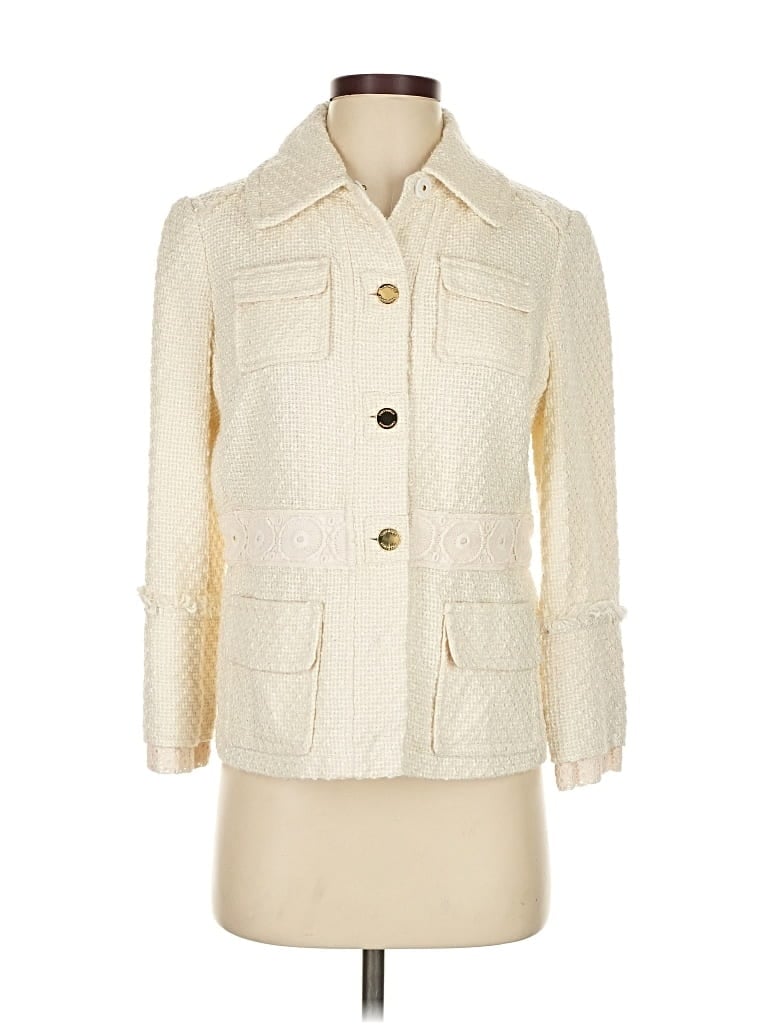 Pre-owned Tory Burch Jacket In White