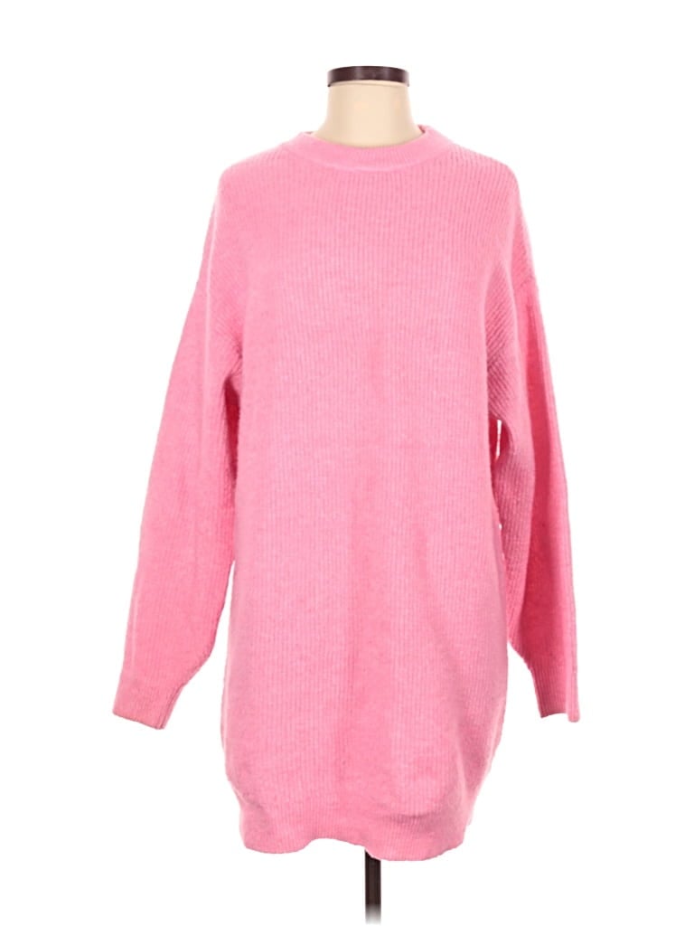 Pre-owned Divided By H&m Pullover Sweater In Pink