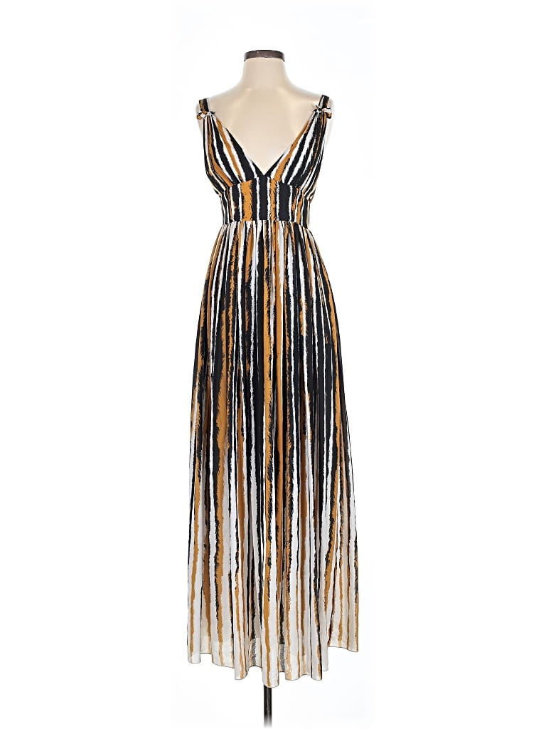 Pre-owned Ronny Kobo Cocktail Dress In Brown