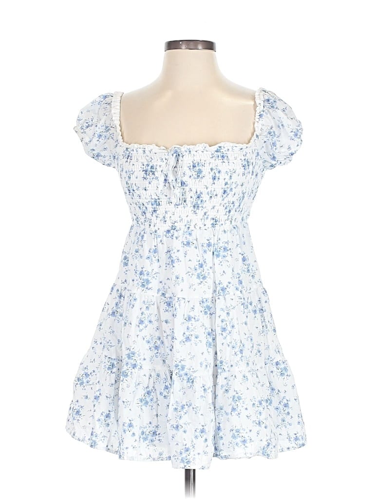 Pre-owned Garage Casual Dress In White