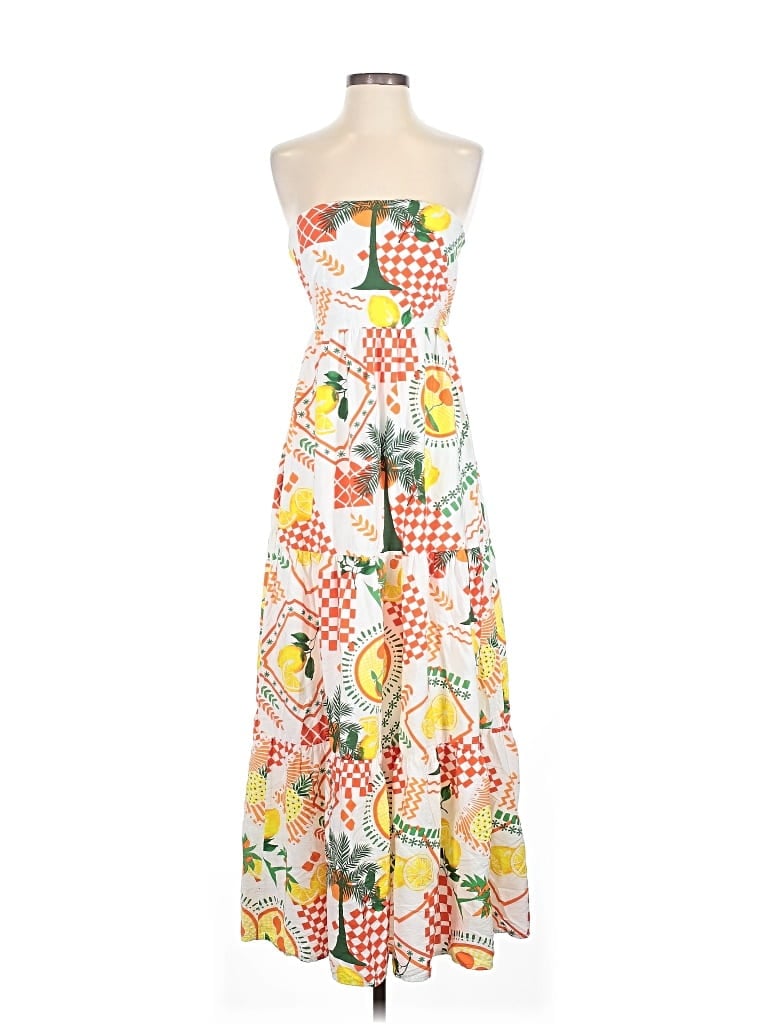 Pre-owned Timing Casual Dress In White