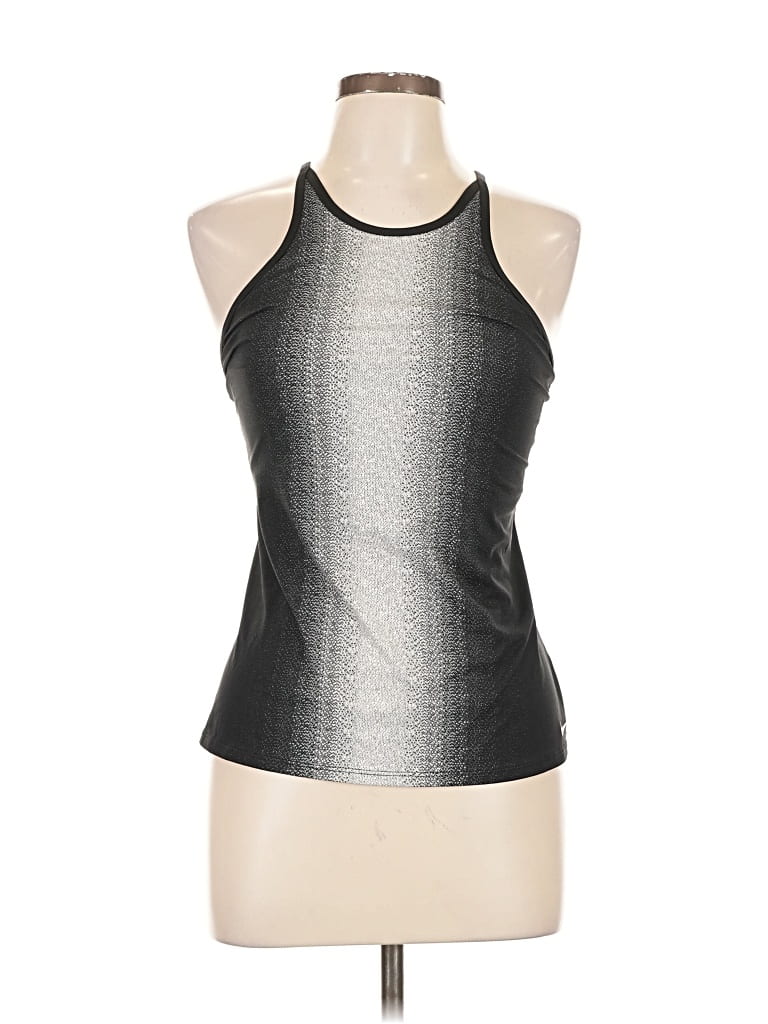 Pre-owned Nike Sleeveless Top Silver Halter Neckline Tops