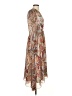 Lini 100% Polyester Paisley Brown Red Casual Dress Size S - photo 4