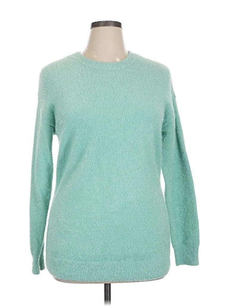 Pre-owned Lane Bryant Pullover Sweater In Blue