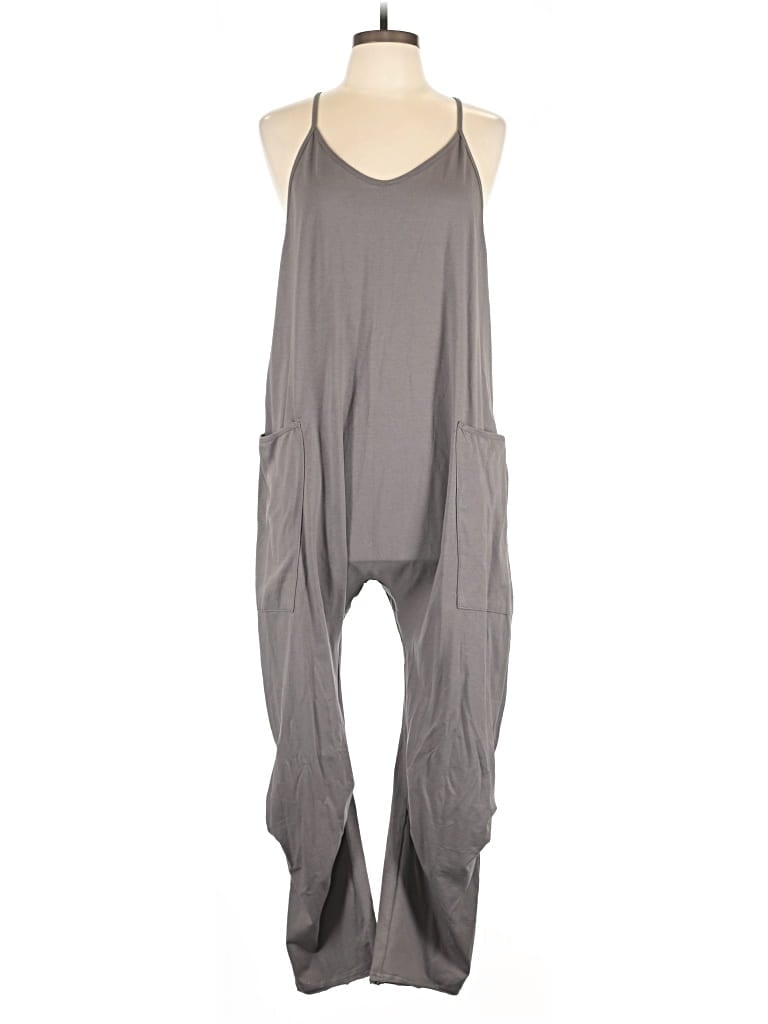 Pre-owned Unbranded Jumpsuit In Gray