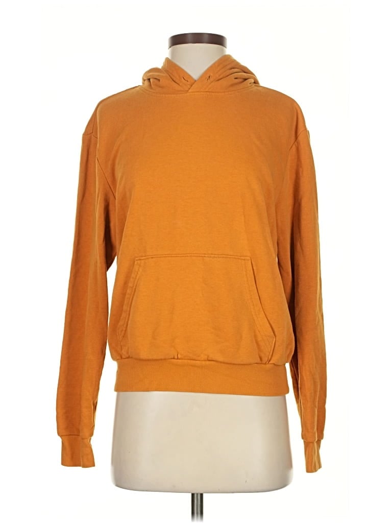 Pre-owned Divided By H&m Pullover Hoodie In Orange