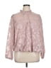 Torrid 100% Polyester Pink Long Sleeve Blouse Size 1X Plus (1) - photo 1
