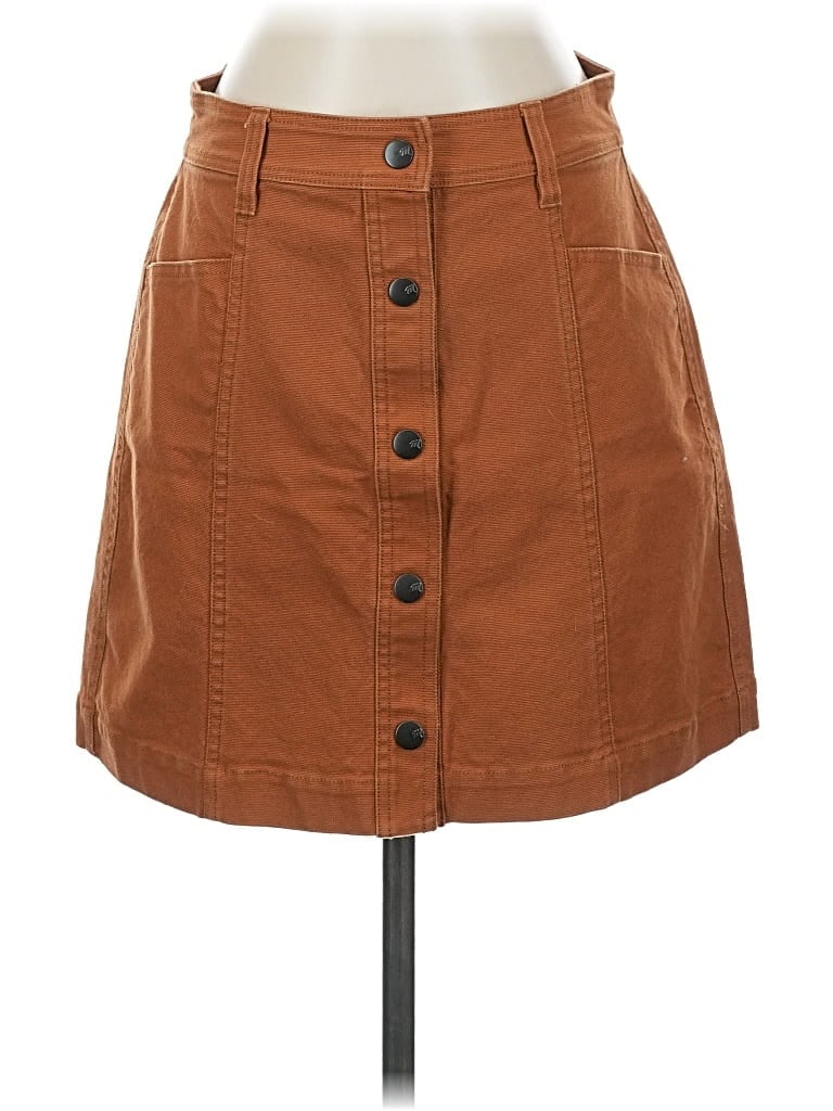 Pre-owned Madewell Casual Skirt In Brown