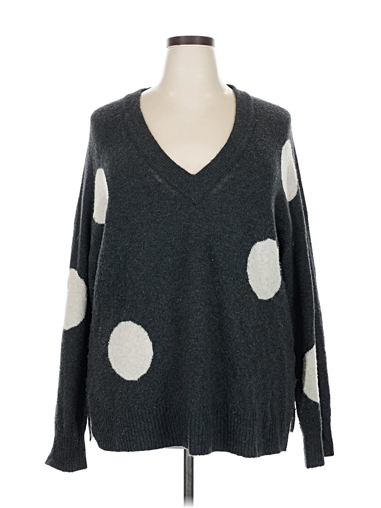 Pre-owned Madewell Pullover Sweater In Gray